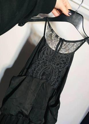 Чёрное платье с кружевом на спине h&m5 фото