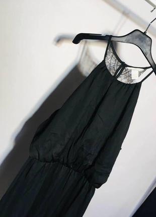 Чёрное платье с кружевом на спине h&m8 фото