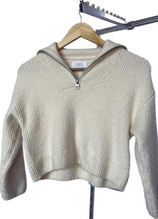 Невероятный свитер от бренда «zara»💥 приятный на ощупь, теплый ❄️