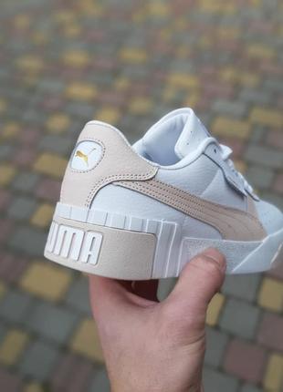 Женские кроссовки puma cali белые с пудрой скидка sale &lt;unk&gt; smb8 фото