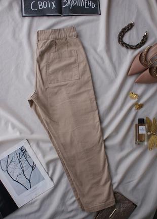 Брендовые бежевые джинсы брюки карго топ модные от f&amp;f5 фото