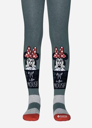 Колготы conte, конте котон disney minnie mouse серые 150-152 размер