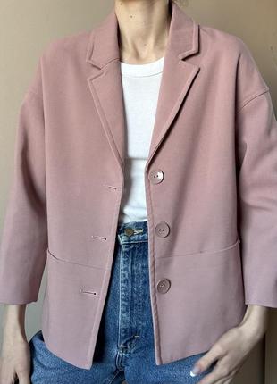 Розовый пудровый фирменный жакет пиджак monnari4 фото