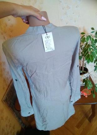Новое натуральное брендовое платье рубашка, размер s-m4 фото
