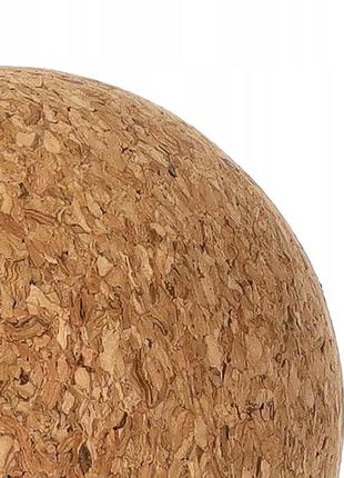 Массажный мяч 4fizjo lacrosse ball cork 6.5 см 4fj0567 poland3 фото