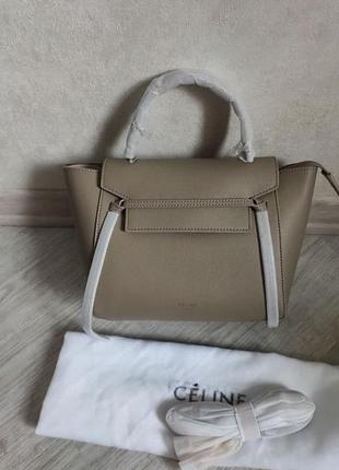 Шикарная сумка celine бежевая женская на подарок