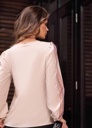 Колоритная блуза вышиванка с 3d принтом, вышиванка в украинском стиле, этатно блуза женская3 фото