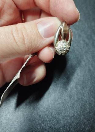 Подвес серебряный с позолотой