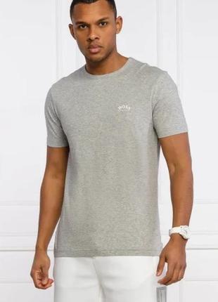 Футболка hugo boss regular fit t-shirts in cotton - tee curved