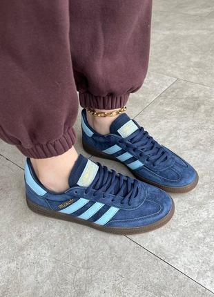 Кроссовки adidas spezial handball navy blue gum9 фото