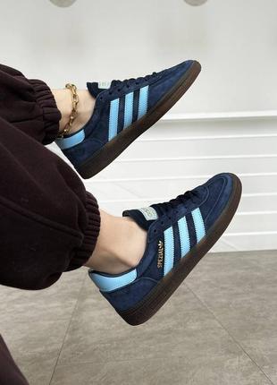 Кросівки adidas spezial handball navy blue gum9 фото