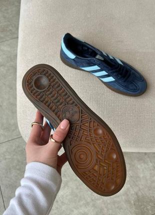 Кросівки adidas spezial handball navy blue gum2 фото