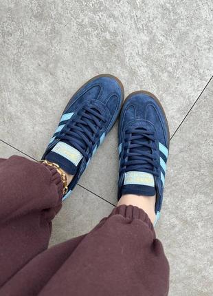 Кросівки adidas spezial handball navy blue gum8 фото