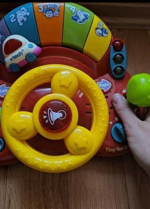 Велика розвиваюча музична іграшка кермо від vtech