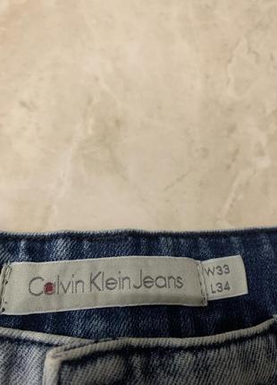 Джинси штани calvin klein чоловічі сині5 фото