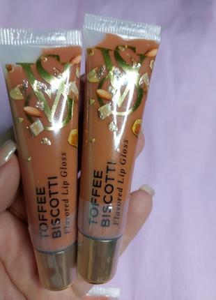 Блиск для губ toffee biscotti  victoria's secret flavored lip gloss