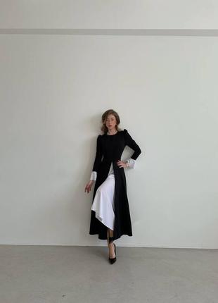 Элегантное платье макси,миди,длиное,закрытое s-m;m-l черный,женственное9 фото