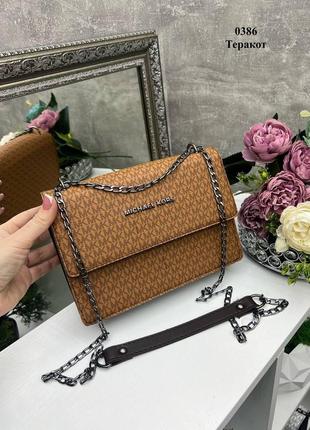 Michael kors - стильний каркасний клатч на цепочці2 фото