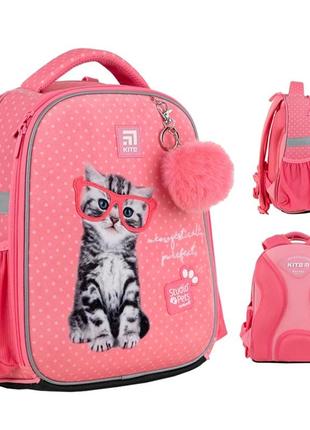 Рюкзак шкільний каркасний kite education studio pets sp24-555s-2