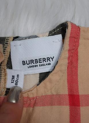 Платье платье для девочки на год платье бежевое в клетку burberry4 фото