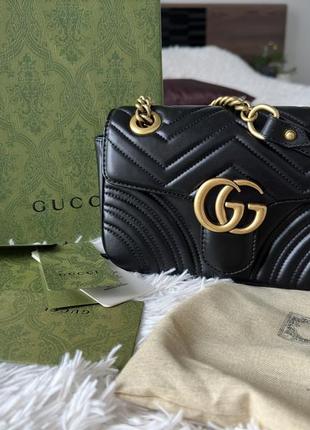 Сумка gucci mini marmont(22 см)1 фото