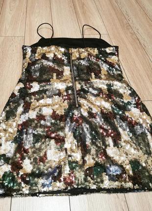Міні сукня в паєтках missguided6 фото