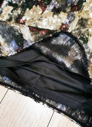 Міні сукня в паєтках missguided5 фото