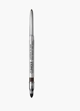 Карандаш для глаз clinique quickliner for eyes 07 - really black (настоящий черный)6 фото