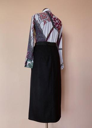 Valentino petal skirt винтажная юбка шерсть5 фото