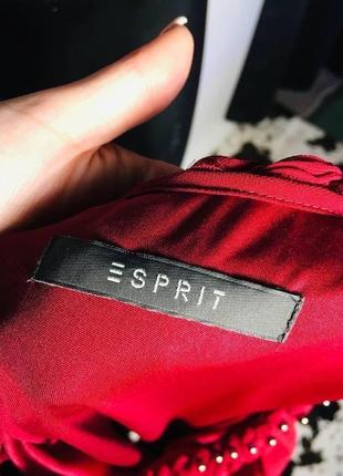 Платье бордо с жемчужинами esprit2 фото