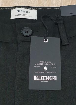 Only &amp; sons - черные w28/li4 - брюки мужские брюки мужские мужские трикотажные6 фото