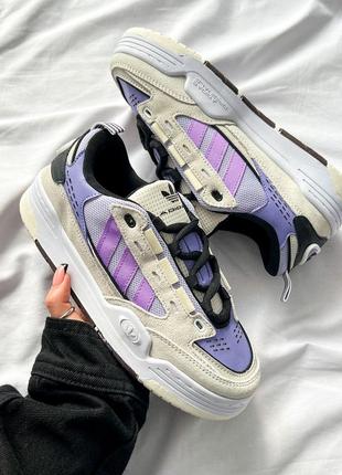 Трендовые женские кроссовки adidas adi2000 purple сиреневые