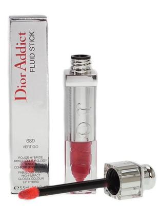 Флюїд для губ dior addict fluid stick 754 — pandore, тестер, без коробки4 фото