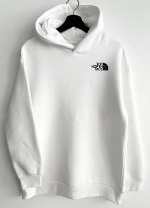 Худи the north face white1 фото