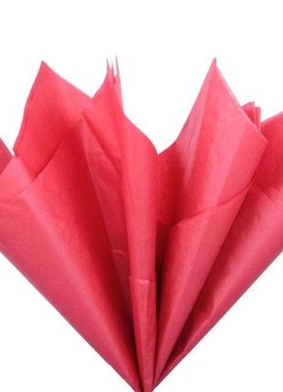 Папір тішью червоний 50х70 см, 40 аркушів 012 red