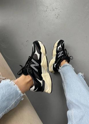 Кроссовки new balance 247 sport olive mrl panelled lace-up sneakers black2 фото