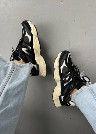 Кроссовки new balance 247 sport olive mrl panelled lace-up sneakers black3 фото