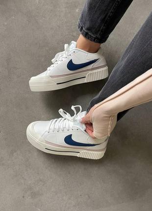 Кросівки nike court legacy lift “blue”6 фото