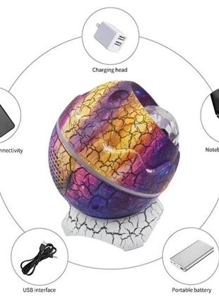 Проектор зоряного неба і галактики fg яйце 941-1 фіолетовий лазерний з bluetooth...