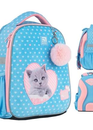 Рюкзак школьный каркасный kite education studio pets sp24-555s-1