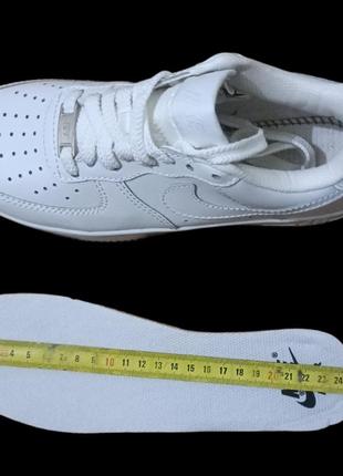 Кроссовки nike air force white leather белые кожа самые мягкие эйр форсы5 фото