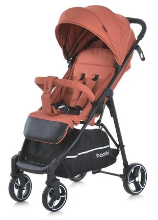 Прогулянкова коляска bambi 4249-2 orange matt