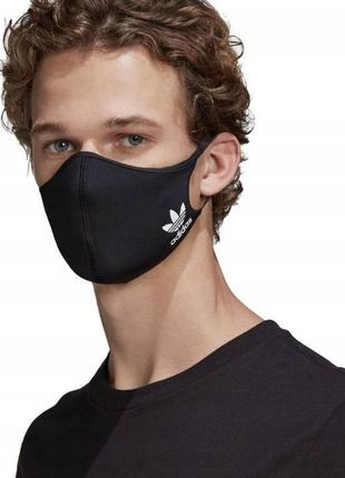 Багаторазова маска живить унісекс adidas германія оригінал xs/s, m/l р-р2 фото