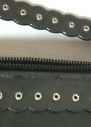 Oasis. франция. сумочка в руку. винтажная сумка в руку. сумка с отдеркой ажурной 6