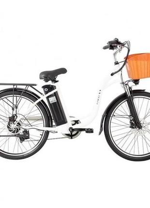 Електровелосипед 26" dyu c6 350 вт 12,5 а/год 36 в, білий (c6-350white)