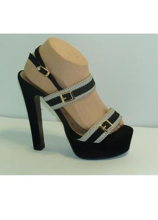 Босоніжки штучна замша жіночі - розпродаж 39 р