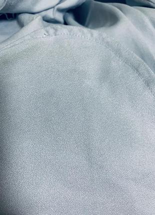 Кардиган голубой / легкое пальто накидка текстурный шифон, xl (_)8 фото