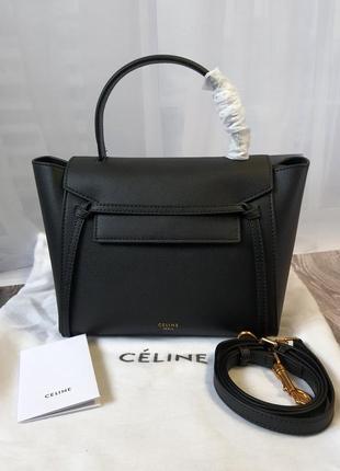 Шкіряна сумка в стилі celine belt 25