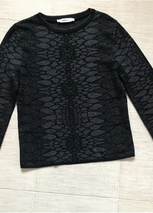 Модный укороченный джемпер топ, кофта, от zara knit. s9 фото