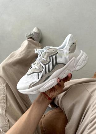 Кроссовки adidas ozweego white/grey2 фото